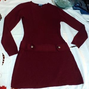 Maroon Sweater Dress